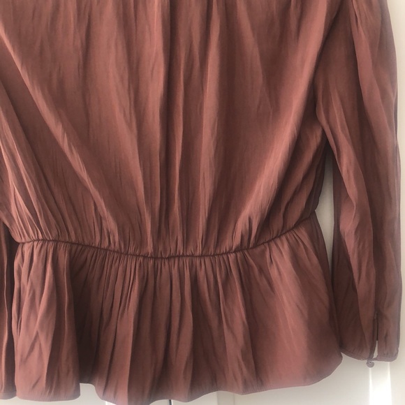 Aritzia WILFRED BROWN Blouse in S - Picture 3 of 6